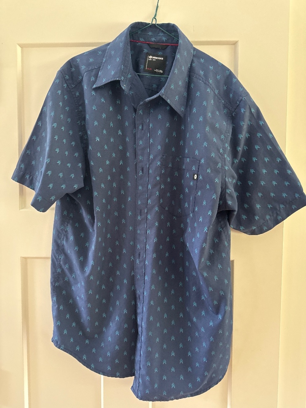 Marmot Men’s Short Sleeve Button Down Plaid Shirt